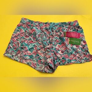 NWT Lilly Pulitzer Luxletic Run Around Shorts sz XL Neptunes Net